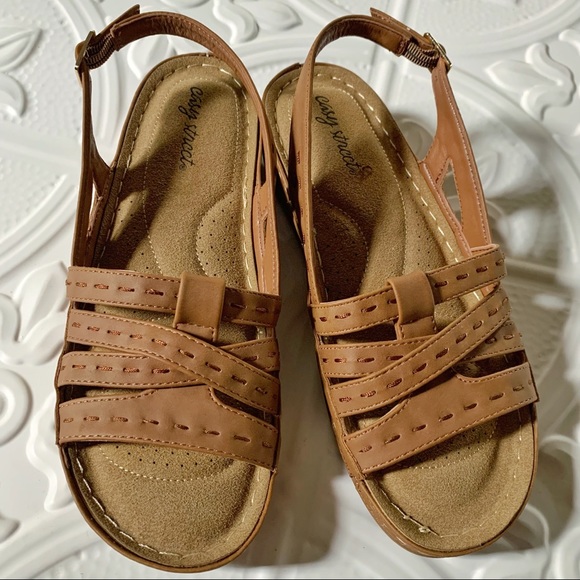 EASY STREET Kehlani Women's Tan Slingback Sandals 9.5 - Picture 8 of 12